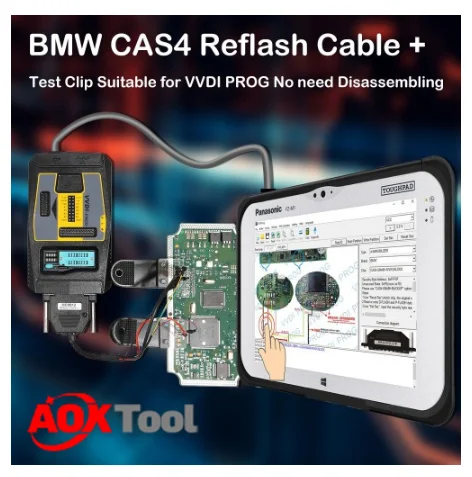 Адаптер для чтения данных BMW CAS4 VVDI PROG без необходимости разборки| |