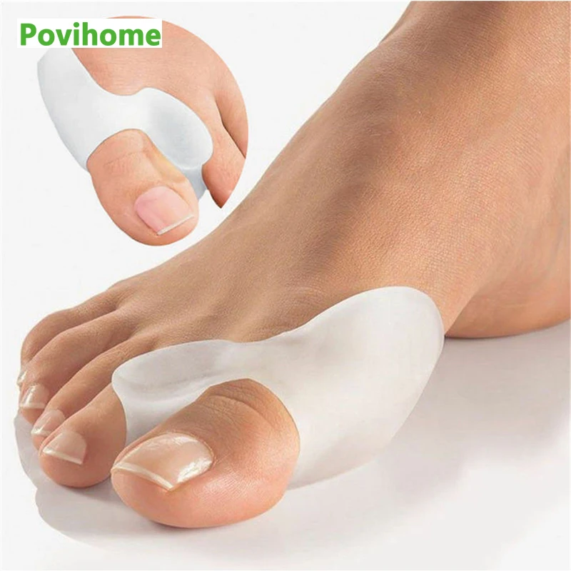 2PCS Silicone Gel Thumb Corrector Bunion Little Toe Protector Separator Hallux Valgus Finger Straightener Foot Care Relief Pads
2PCS Silicone Gel Thumb Corrector Bunion Little Toe Protector Separator Hallux Valgus Finger Straightener Foot Care Relief Pads