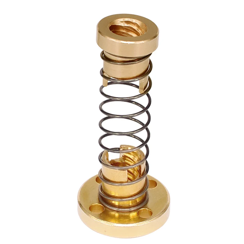 DIY CNC 3D Printer Parts T8 Anti Backlash Spring Loaded Nut Elimination Gap Nut for 8mm Acme Threaded Rod Lead Screws
DIY CNC 3D Printer Parts T8 Anti Backlash Spring Loaded Nut Elimination Gap Nut for 8mm Acme Threaded Rod Lead Screws