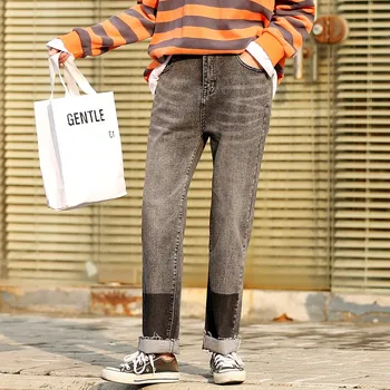 Boutique plus fertilizer XL women's 200 fat sister Net red contrast color slim stretch jeans tide 7585
Boutique plus fertilizer XL women's 200 fat sister Net red contrast color slim stretch jeans tide 7585