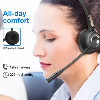 Lightweight ABS Noise Canceling Wireless Bluetooth Headset Adjustable Headband Handsfree Calling With Microphone Single Ear 
Lightweight ABS Noise Canceling Wireless Bluetooth Headset Adjustable Headband Handsfree Calling With Microphone Single Ear