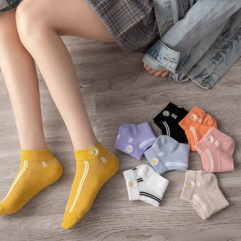 (10 piars/lot)Wholesale summer thin small Daisy embroidery girls socks 
(10 piars/lot)Wholesale summer thin small Daisy embroidery girls socks