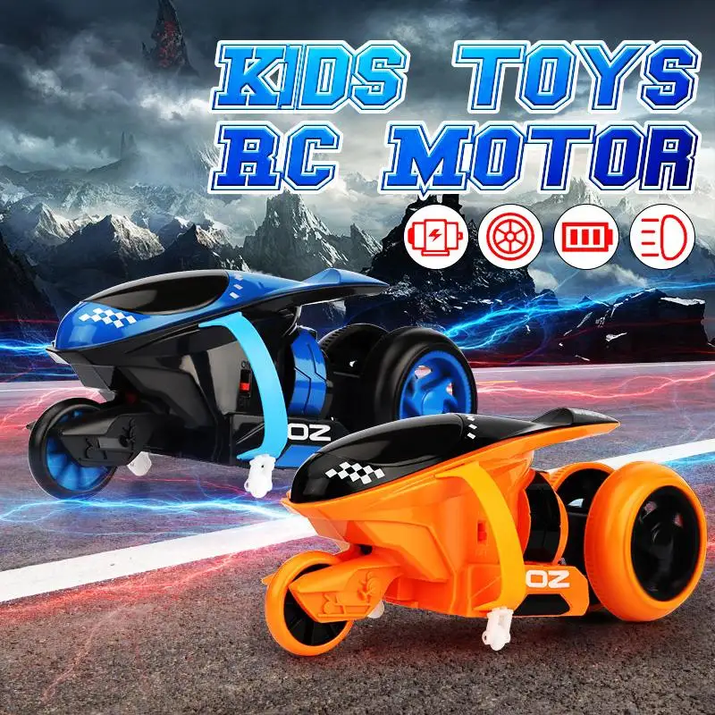 RC Motor Remote Control Stunt Drift Racing Car Children's Toy Vehicle Gift RC Motorcycle RC Motorbike Model Toys
RC Motor Remote Control Stunt Drift Racing Car Children's Toy Vehicle Gift RC Motorcycle RC Motorbike Model Toys
