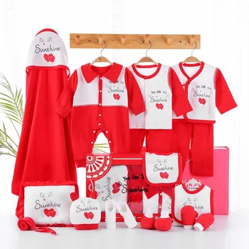Red Clothes for Babies Newborns Gift Box Pure Cotton Spring and Autumn Big Rat Newborn BABY'S FIRST Month Baby Set Gift Supplies
Red Clothes for Babies Newborns Gift Box Pure Cotton Spring and Autumn Big Rat Newborn BABY'S FIRST Month Baby Set Gift Supplies