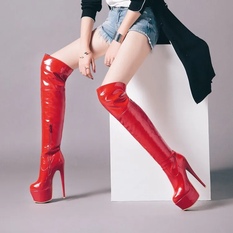 Red White Boots Wedding Shoes Hate Sky High with Over The Knee Boots Pole Dance Extra Large Code 48 Women's Boots Small Size 34
Red White Boots Wedding Shoes Hate Sky High with Over The Knee Boots Pole Dance Extra Large Code 48 Women's Boots Small Size 34