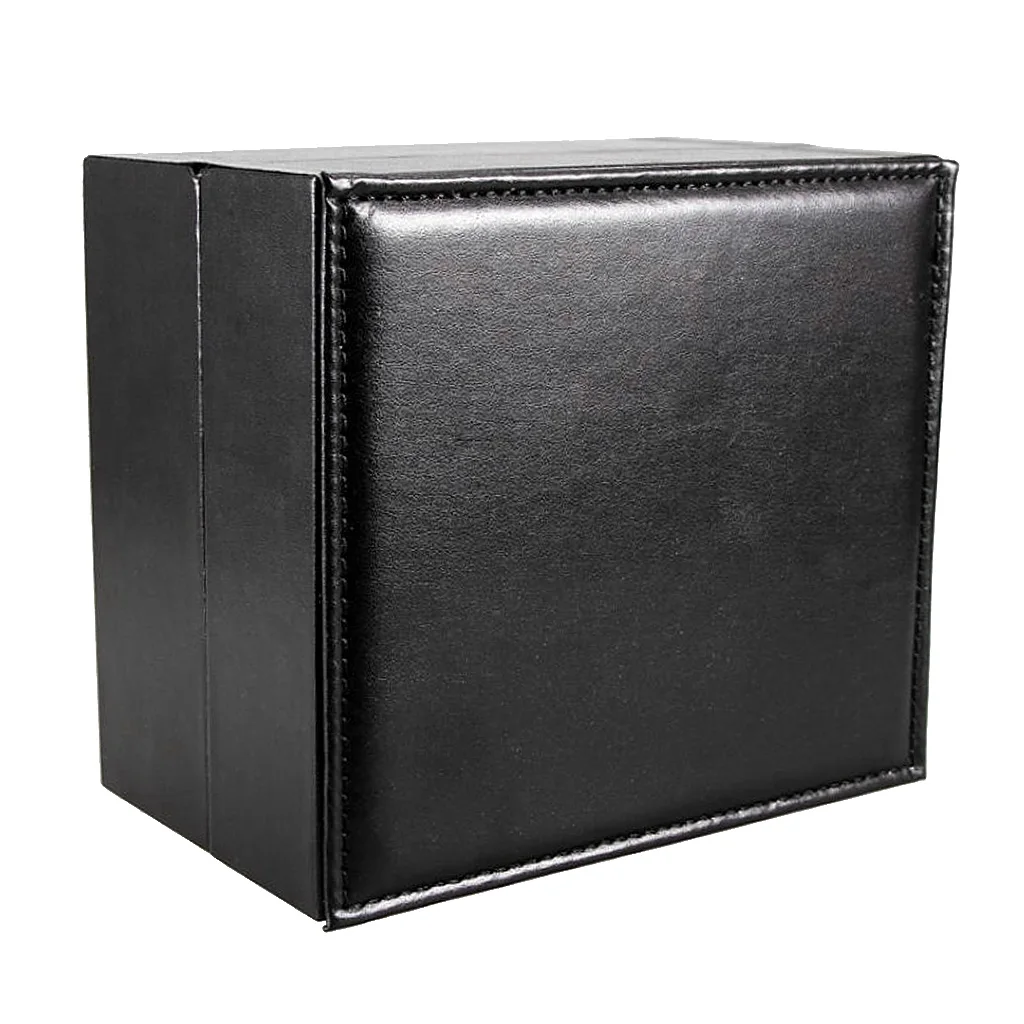 Black Leather Watch Box Single Slot Jewelry Storage Case Organizer Storage Black Leather Watch Box Single Slot Jewelry Storage Case Organizer Storage