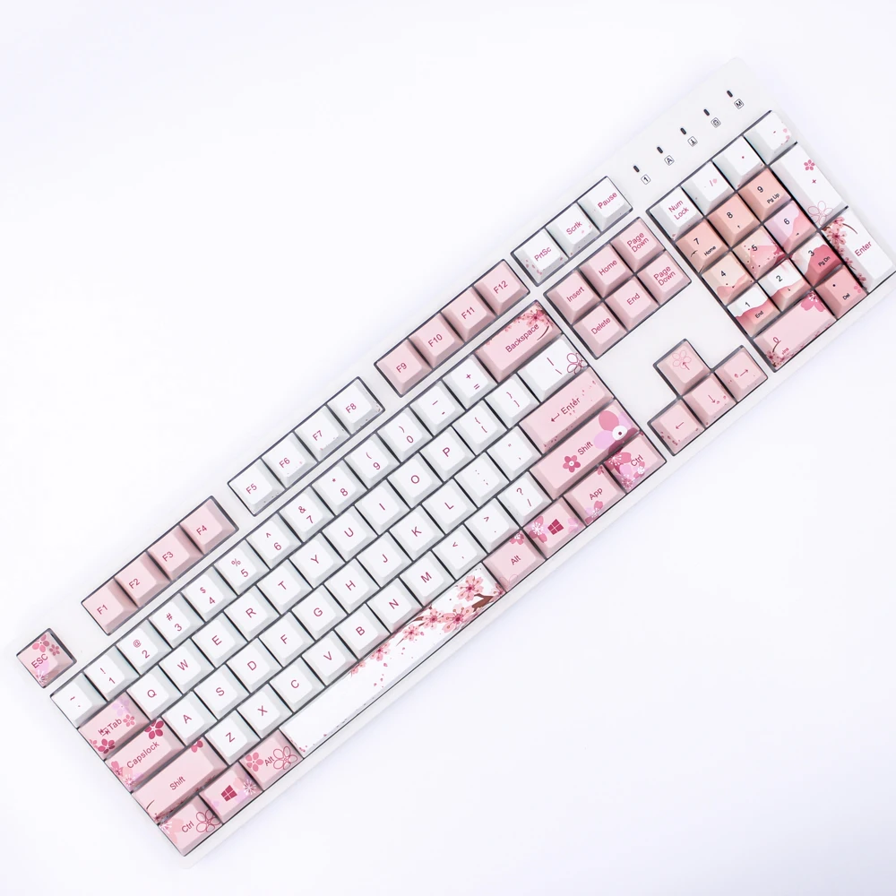 MP Dye-Sublimated Sakura Thick PBT keycaps CHERRY PROFILE MX Switch Cherry/NOPPOO/Flick Mechanical Keyboard Keycap
MP Dye-Sublimated Sakura Thick PBT keycaps CHERRY PROFILE MX Switch Cherry/NOPPOO/Flick Mechanical Keyboard Keycap