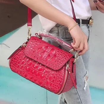 Leather Crocodile Grain Handbag Woman Baotou Layer Cowhide Leisure Time Single Shoulder Package Embossing Oblique Satchel
Leather Crocodile Grain Handbag Woman Baotou Layer Cowhide Leisure Time Single Shoulder Package Embossing Oblique Satchel