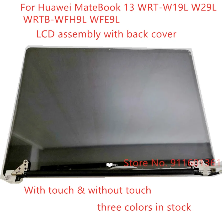 

For Huawei MateBook 13 WRT-W19L W29L WRTB-WFH9L WFE9L WAH9L HN-W19R W19L 13" Touch Screen Display Assembly LCD Full Set