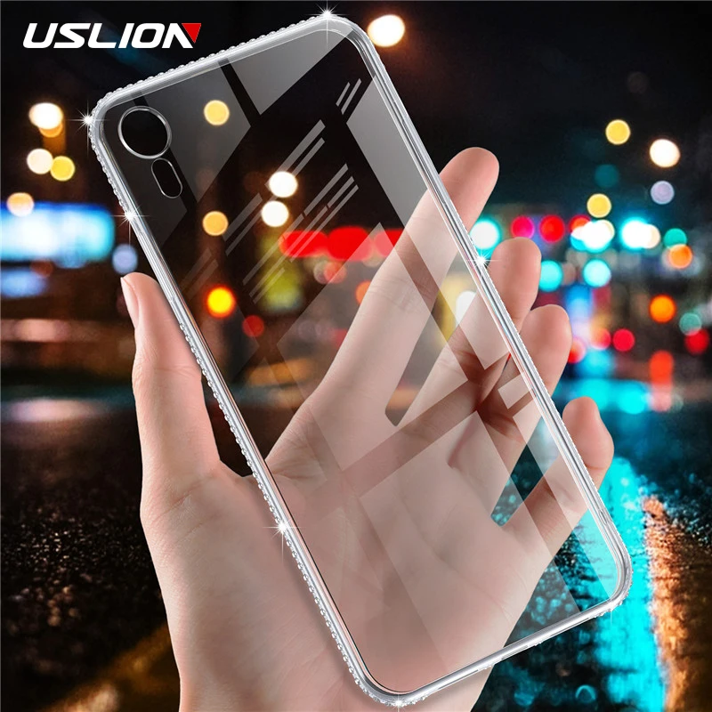 USLION Case For iPhone X 6 7 8 Plus TPU Phone XS Max XR 5S 5 SE Clear Soft Silicone Transparent Fitted Cases |