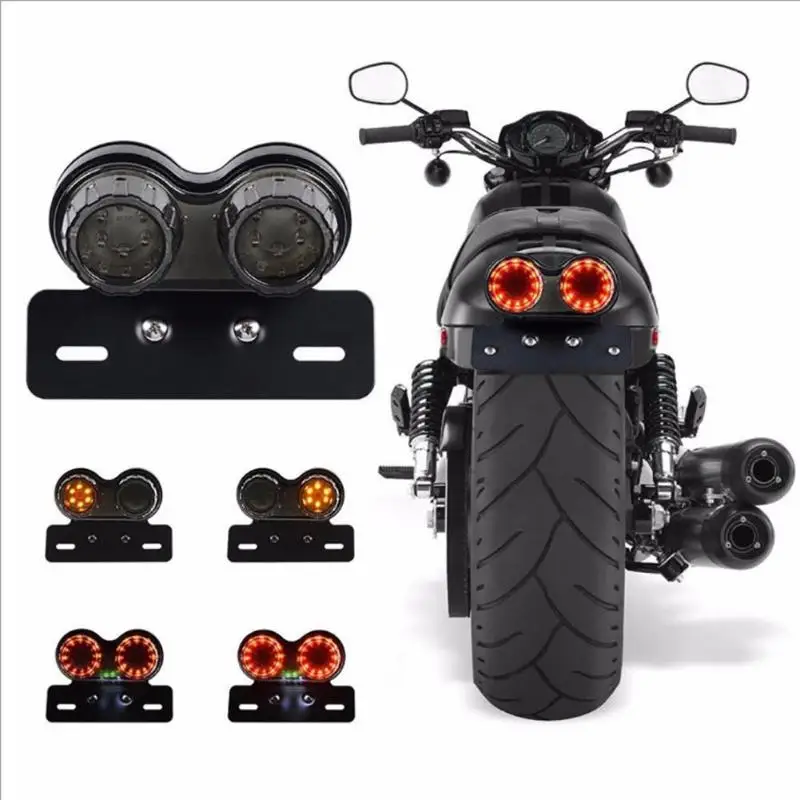 Motorcycle Turn Signals Clignotant Moto Led Retro Cruise Dual LED Tail Light Integrated Rear Stop Brake Lamp
Motorcycle Turn Signals Clignotant Moto Led Retro Cruise Dual LED Tail Light Integrated Rear Stop Brake Lamp