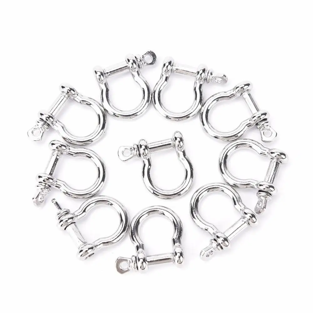 10PCS Anchor Shackle Screw Pin for Paracord Outdoor Camping Survival Rope Bracelets Buckle O-Shaped Stainless Steel Shackle Buck
10PCS Anchor Shackle Screw Pin for Paracord Outdoor Camping Survival Rope Bracelets Buckle O-Shaped Stainless Steel Shackle Buck