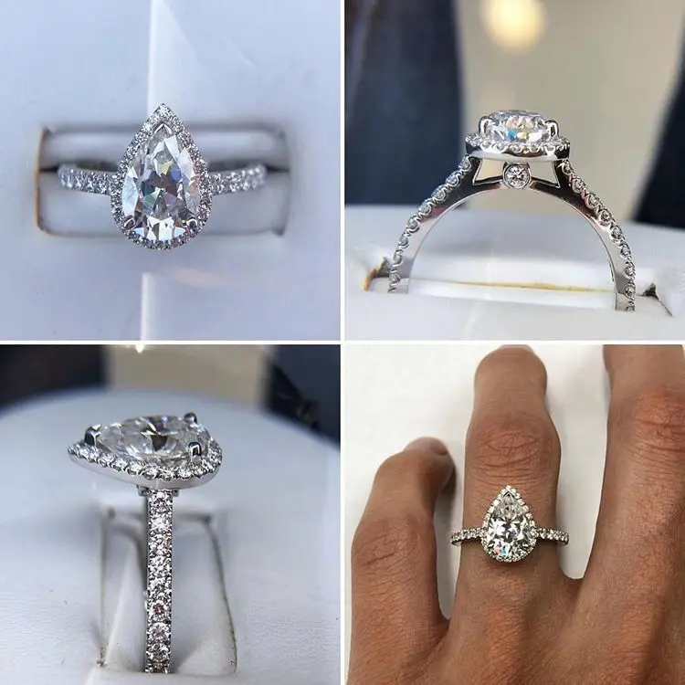 Inlaid drop-shaped super flash Zircon ring classic temperament Zircon ring European and American popular explosion jewelry
Inlaid drop-shaped super flash Zircon ring classic temperament Zircon ring European and American popular explosion jewelry