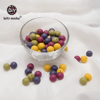 Let's make Baby Teether 12mm 30pc Round Colorful Silicone Beads Food Grade Silicone Teether DIY Crafts Accessories Teething Toys
Let's make Baby Teether 12mm 30pc Round Colorful Silicone Beads Food Grade Silicone Teether DIY Crafts Accessories Teething Toys
