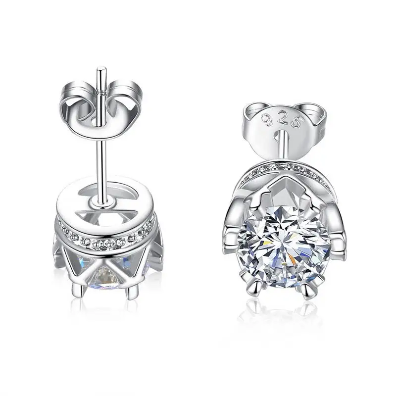 New Fashion Simple Round Zircon Earrings Metal Trendy Stud Earring Jewelry Accessories Stud Earrings For Women Female Ladies
New Fashion Simple Round Zircon Earrings Metal Trendy Stud Earring Jewelry Accessories Stud Earrings For Women Female Ladies