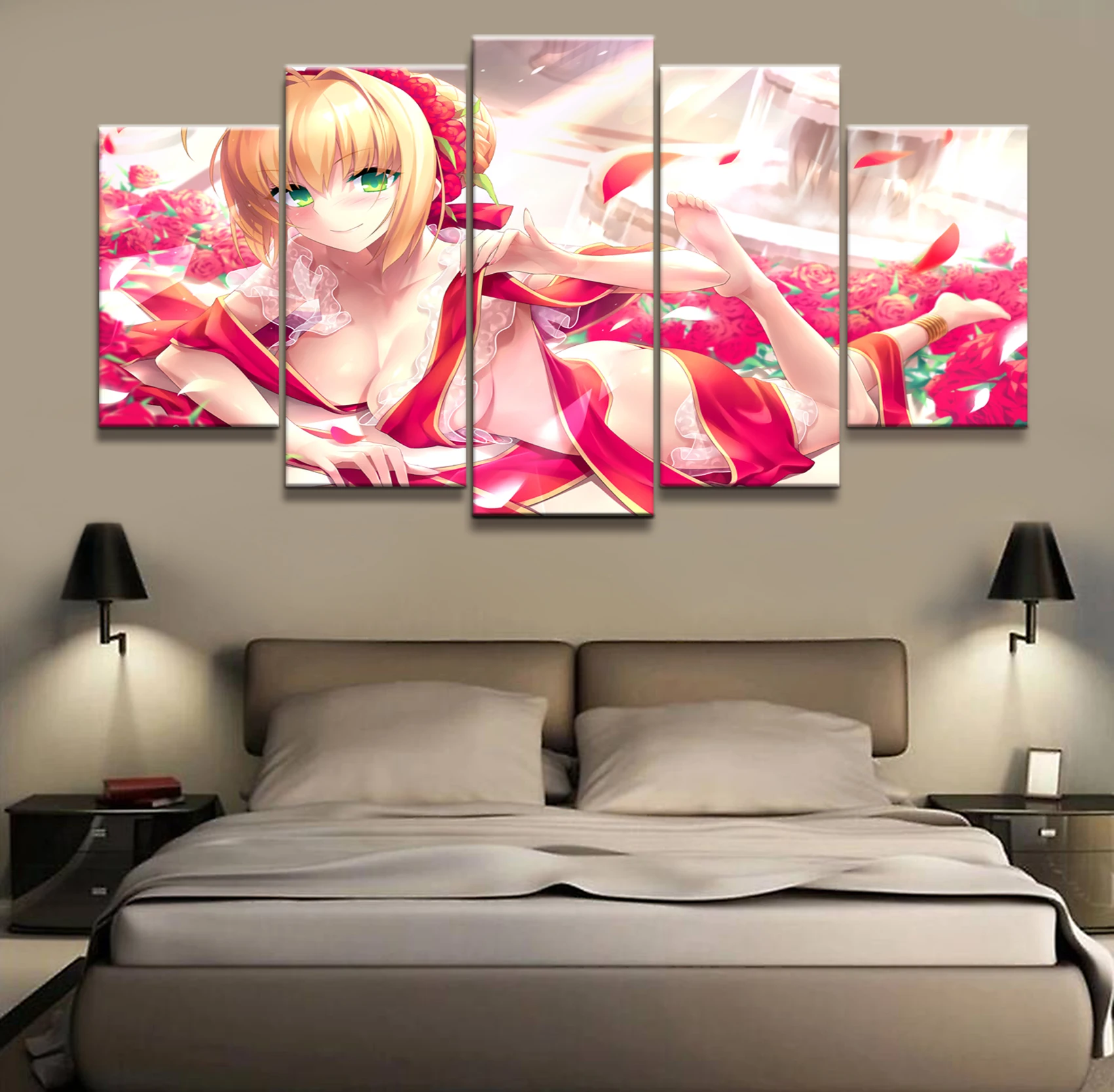 5 Piece Cartoon Pictures Artwork Cute Sexy Fate Grand Order Anime Poster Paintings Canvas Art for Home Decor Wall Art
5 Piece Cartoon Pictures Artwork Cute Sexy Fate Grand Order Anime Poster Paintings Canvas Art for Home Decor Wall Art