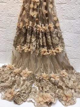 Embroidered beaded African 3D applique flower french net lace fabric 2019 high quality Nigerian tulle mesh 3D lace fabric bridal
Embroidered beaded African 3D applique flower french net lace fabric 2019 high quality Nigerian tulle mesh 3D lace fabric bridal
