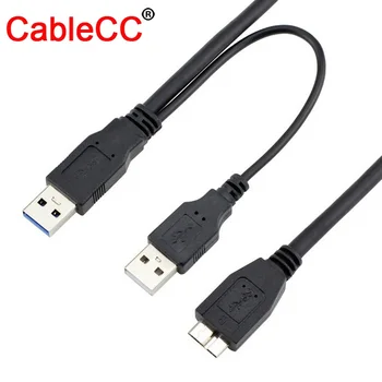 10pcs/lot CY USB 3.0 Y Cable A Type Male to Micro USB 3.0 Male for External Hard Disk 0.5M
10pcs/lot CY USB 3.0 Y Cable A Type Male to Micro USB 3.0 Male for External Hard Disk 0.5M