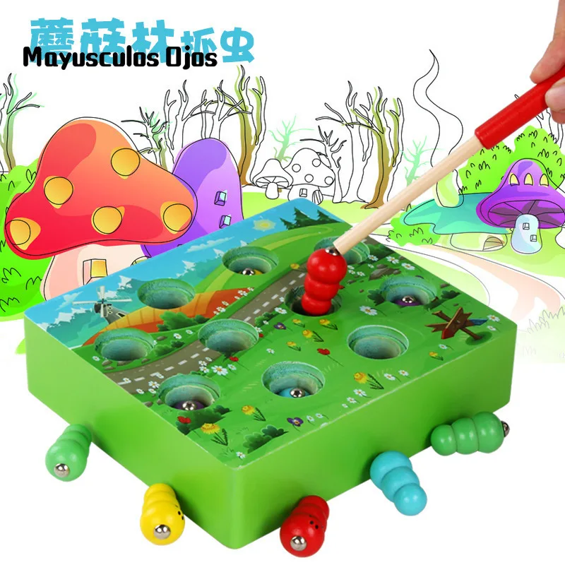 Children's Wooden Educational Toys Early Education Magnetic Trapping Game Hand-eye Coordination Parent-child Table Area Wood
Children's Wooden Educational Toys Early Education Magnetic Trapping Game Hand-eye Coordination Parent-child Table Area Wood