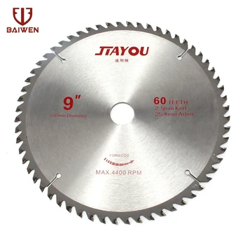 9" 230mm T.C.T Circular Saw Blade For Woodworking General Purpose 40 60 80 100 Teeth