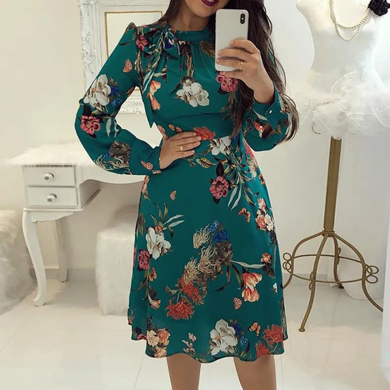 Jrnnorv Spring Summer Ladies Casual Floral Retro Vintage Floral Print Long Sleeve Dress Formal Dress
Jrnnorv Spring Summer Ladies Casual Floral Retro Vintage Floral Print Long Sleeve Dress Formal Dress