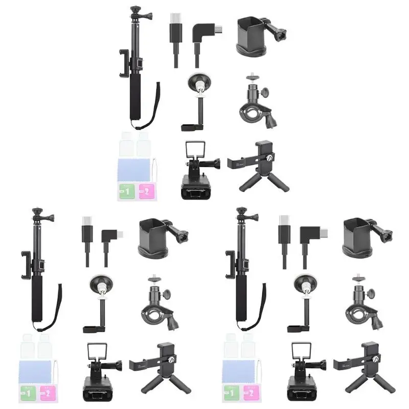 8pcs/Set Camera Accessary Action Camera Tripod Set With Gimbal Adapter+Extension Rod And Backpack Clip For DJI OSMO POCKET LCC77
8pcs/Set Camera Accessary Action Camera Tripod Set With Gimbal Adapter+Extension Rod And Backpack Clip For DJI OSMO POCKET LCC77