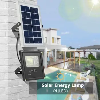 41LED Solar Light Outdoor Garden Floodlight 15W Spotlight Remote control Solar Panel Garden Street walls Light Decor Lamp
41LED Solar Light Outdoor Garden Floodlight 15W Spotlight Remote control Solar Panel Garden Street walls Light Decor Lamp