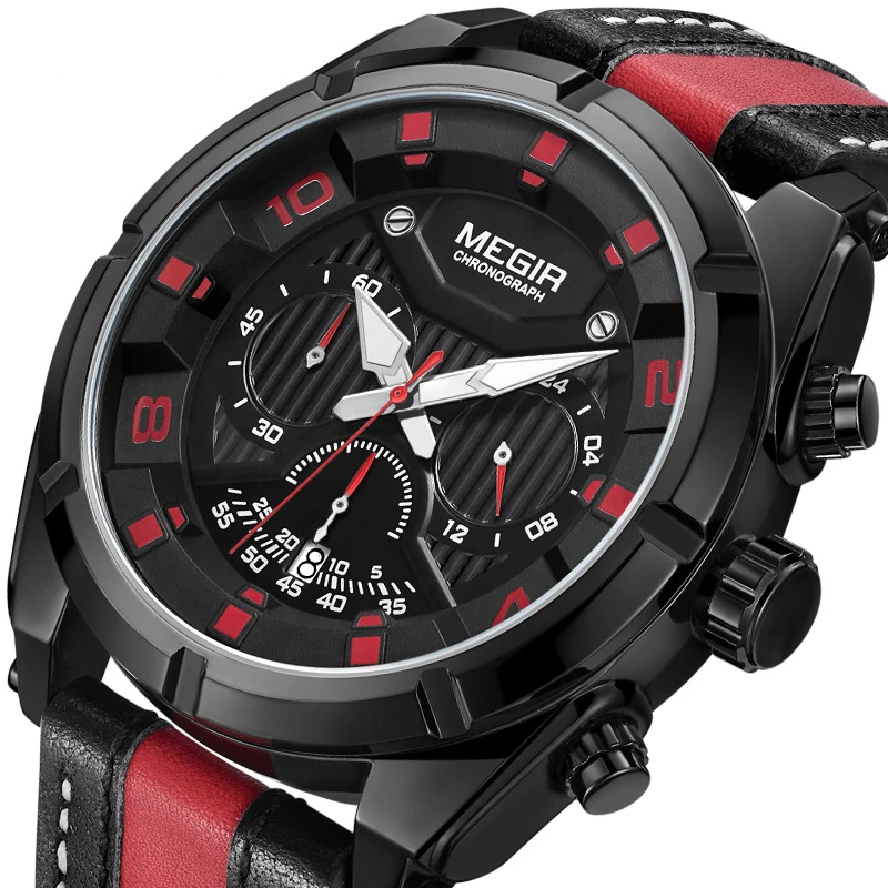 2018 Meigel Men's Watch Big Dial Leisure Sports Multifunction Timing Waterproof Luminous Calendar Men's Quartz Watch
2018 Meigel Men's Watch Big Dial Leisure Sports Multifunction Timing Waterproof Luminous Calendar Men's Quartz Watch