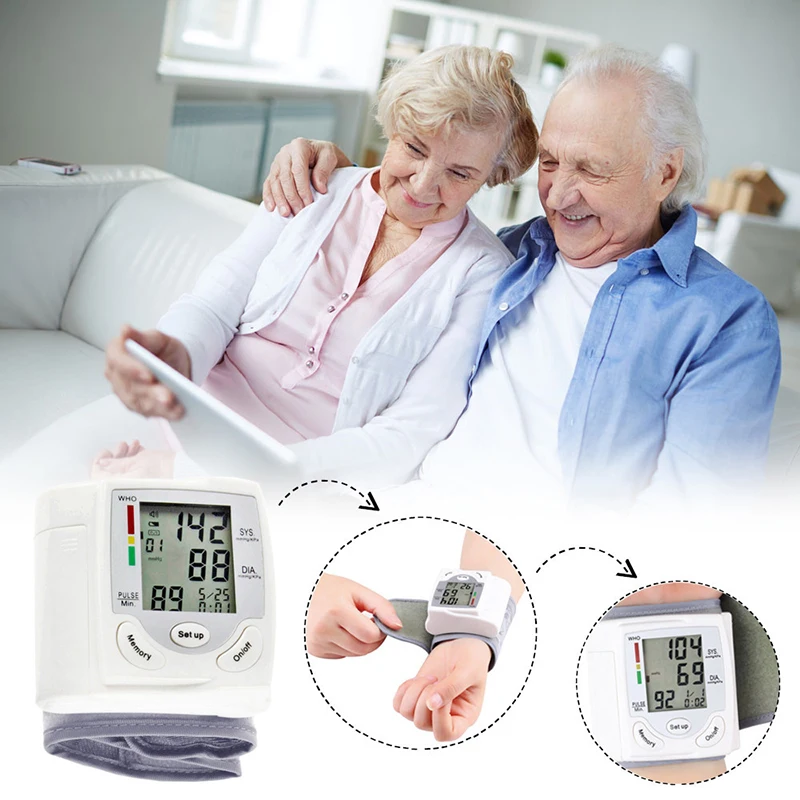 Blood Pressure Automatic Digital LCD Display Wrist Blood Pressure Monitor Heart Beat Rate Pulse Meter Measure Emergency Kits
Blood Pressure Automatic Digital LCD Display Wrist Blood Pressure Monitor Heart Beat Rate Pulse Meter Measure Emergency Kits
