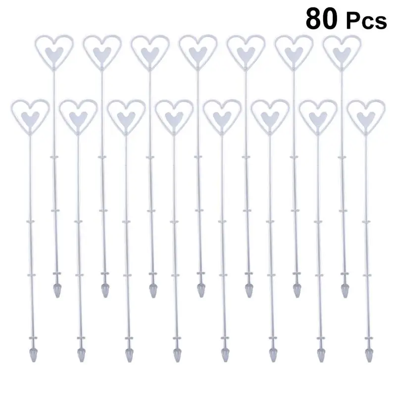 80 pcs Flower Tag Holder Heart Shape Durable Plastic Inserting Card Labels Clips Flowen Decor for Party Flower Shop Weddings
80 pcs Flower Tag Holder Heart Shape Durable Plastic Inserting Card Labels Clips Flowen Decor for Party Flower Shop Weddings