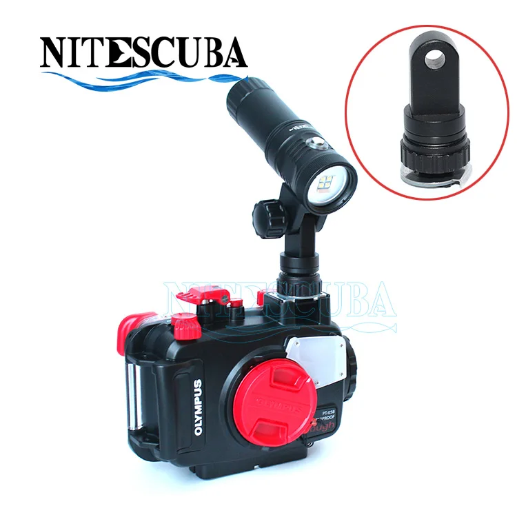 

NiteScuba Diving YS hotshoe adapter mount joint for video light& RX100 TG5 Camera housing case Underwater Photography Accessory