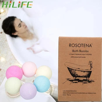 HILIFE 6 piece/Box Refine Pores Body Oil Moisturizing Bath Ball Bath Salt Bombs Natural Bubble Bath Salt Ball
HILIFE 6 piece/Box Refine Pores Body Oil Moisturizing Bath Ball Bath Salt Bombs Natural Bubble Bath Salt Ball