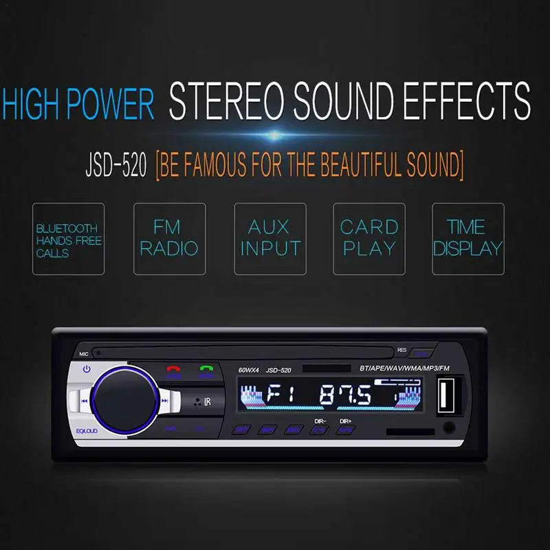 NEW Car MP3 Player Bluetooth 4-CH Output Car In-dash MP3 Stereo Radio Player FM USB/SD/AUX & Remote with Bluetooth&Phone
NEW Car MP3 Player Bluetooth 4-CH Output Car In-dash MP3 Stereo Radio Player FM USB/SD/AUX & Remote with Bluetooth&Phone