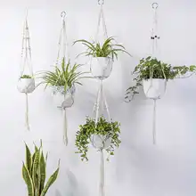 AFBC 4 Pack Macrame Plant Hangers In Different Designs - Handmade Indoor Wall Hanging Planter Plant Holder - Modern Boho Home
AFBC 4 Pack Macrame Plant Hangers In Different Designs - Handmade Indoor Wall Hanging Planter Plant Holder - Modern Boho Home