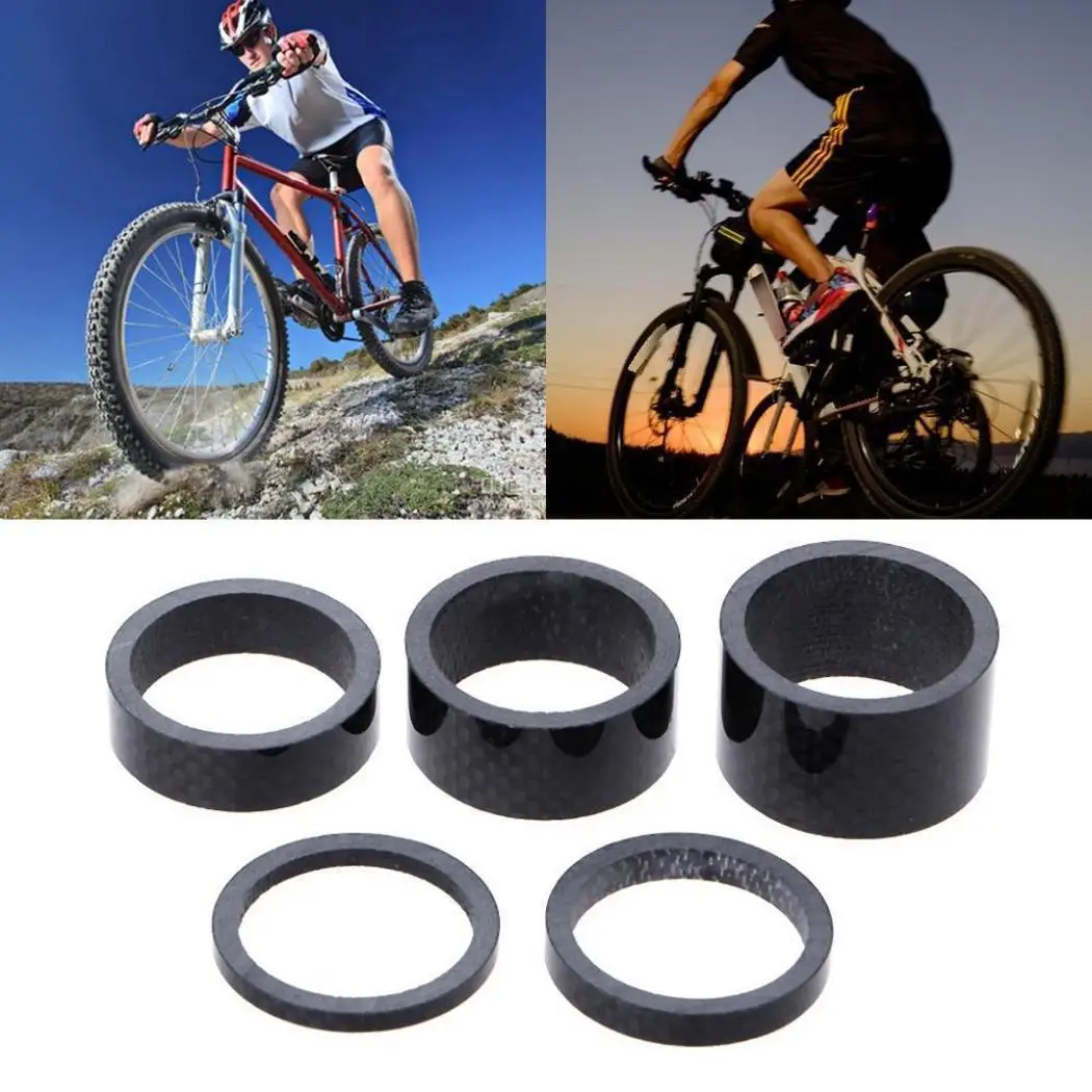 5Pcs 3K Full Carbon Fiber Bike Headset Washer Mountain Bicycle Front Fork Washer Bike Stem Handlebar Spacers Ring Gasket
5Pcs 3K Full Carbon Fiber Bike Headset Washer Mountain Bicycle Front Fork Washer Bike Stem Handlebar Spacers Ring Gasket
