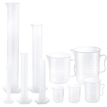 Plastic Graduated Cylinders and Plastic Beakers,5pcs Plastic Graduated Cylinders 10ml 25ml 50ml 100ml 250ml and 5pcs Plastic B
Plastic Graduated Cylinders and Plastic Beakers,5pcs Plastic Graduated Cylinders 10ml 25ml 50ml 100ml 250ml and 5pcs Plastic B