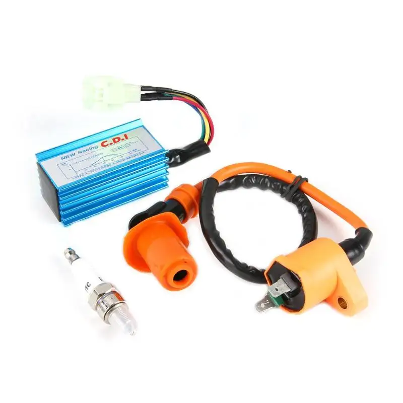 VODOOL Performance Ignition Coil+ CDI Unit+ A7TC Spark Plug for GY6 50cc 125cc 150cc Scooter ATV Motorcycle Accessories Parts
VODOOL Performance Ignition Coil+ CDI Unit+ A7TC Spark Plug for GY6 50cc 125cc 150cc Scooter ATV Motorcycle Accessories Parts