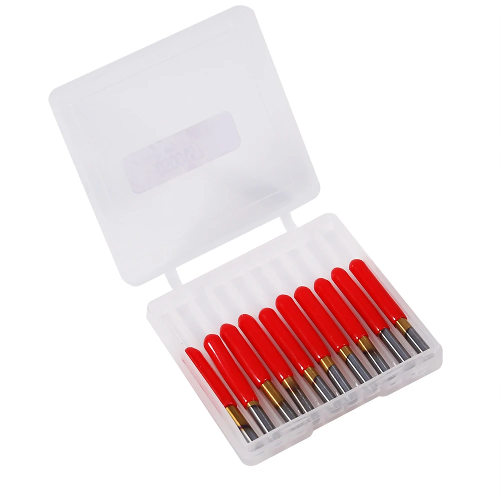 10pcs/Lot Engraving Routers 3.175mm Titanium Coated Engraving CNC Bit Router Carving Tool 30 Degree Tip 0.2mm
10pcs/Lot Engraving Routers 3.175mm Titanium Coated Engraving CNC Bit Router Carving Tool 30 Degree Tip 0.2mm