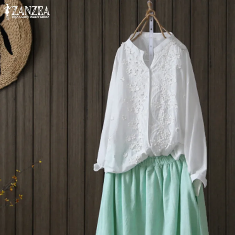 Plus Size Women's Embroidery Blouse ZANZEA 2019 Fashion Long Sleeve Shirts Chemise Female V Neck Spring Blusas Femininas 5XL Top
Plus Size Women's Embroidery Blouse ZANZEA 2019 Fashion Long Sleeve Shirts Chemise Female V Neck Spring Blusas Femininas 5XL Top