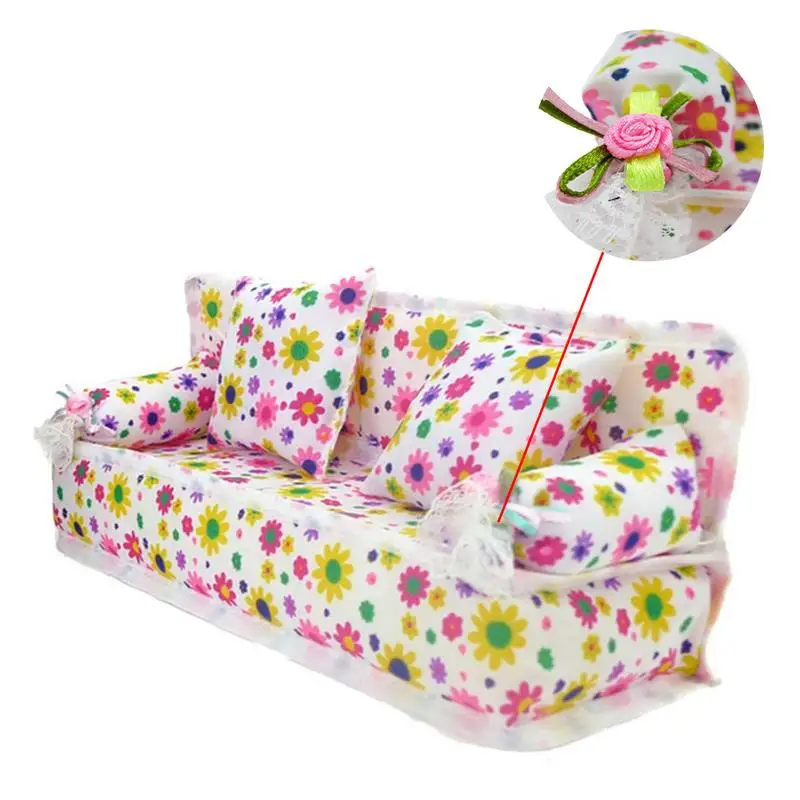 Barbie Doll Sofa Toy Mini Mini Flower Cloth Sofa Couch With 2 Pillows Baby Toy Plush Stuffed Furniture Sofa Chair Furniture Toy
Barbie Doll Sofa Toy Mini Mini Flower Cloth Sofa Couch With 2 Pillows Baby Toy Plush Stuffed Furniture Sofa Chair Furniture Toy