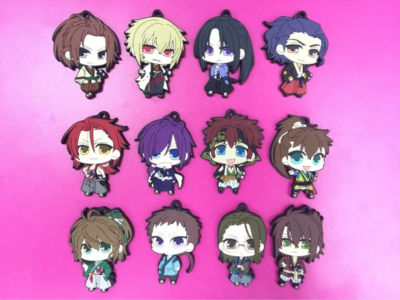 12 pcs/set Hakuouki figures Hakuouki Shinsengumi Kitan YukIimura Jiziru Hijikata Toshizo cosplay keychains pendant phone straps
12 pcs/set Hakuouki figures Hakuouki Shinsengumi Kitan YukIimura Jiziru Hijikata Toshizo cosplay keychains pendant phone straps