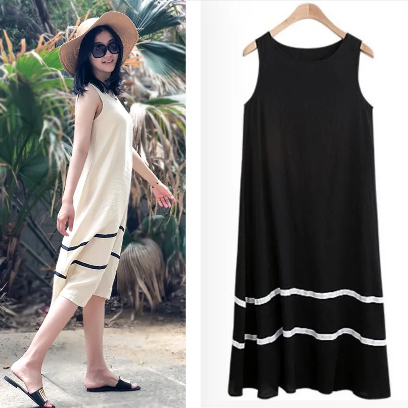 2019 вечерние платья без рукавов Vestido Tutu летние женские миди черно-белое платье с