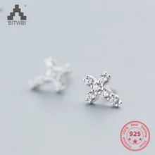 Factory Price 100% 925 Sterling Silver Fashion Minimalism Diamond Cross Stud Earring Fine Jewelry for Female
Factory Price 100% 925 Sterling Silver Fashion Minimalism Diamond Cross Stud Earring Fine Jewelry for Female
