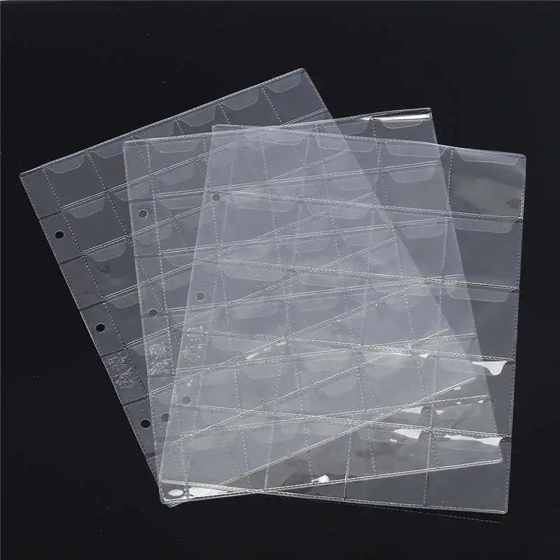 Home 1 Page 20/30/42 Pockets Plastic Coin Holder Sheet For Storage Collection Money Album Case
Home 1 Page 20/30/42 Pockets Plastic Coin Holder Sheet For Storage Collection Money Album Case