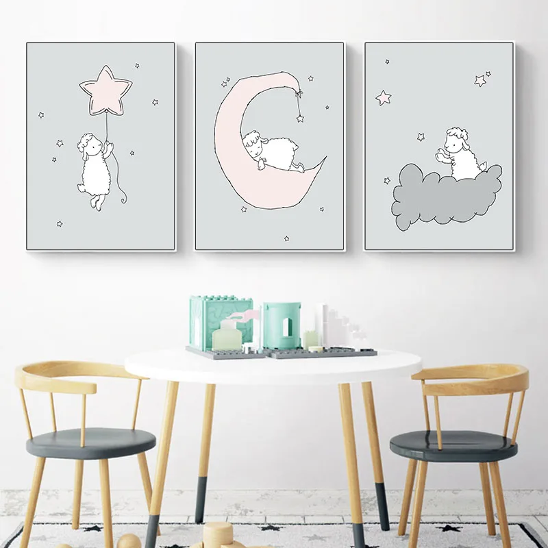 Woodland Animal Lamb Nursery Posters and Prints Wall Art Canvas Painting Nordic Kids Decoration Picture Baby Bedroom Decor
Woodland Animal Lamb Nursery Posters and Prints Wall Art Canvas Painting Nordic Kids Decoration Picture Baby Bedroom Decor