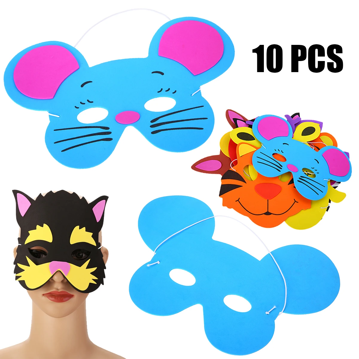 10pcs Funny EVA Foam Children Animal Masks Kid Birthday Party Woodland Farm Mask Dress Prop for Party Games.
10pcs Funny EVA Foam Children Animal Masks Kid Birthday Party Woodland Farm Mask Dress Prop for Party Games.