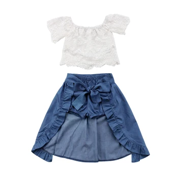 2018 Newest Brand Summer Girl Kid Lace Off-shoulder T-shirt Top+Pants Princess Skirt Party Fashion Outfits Set 1-6T
2018 Newest Brand Summer Girl Kid Lace Off-shoulder T-shirt Top+Pants Princess Skirt Party Fashion Outfits Set 1-6T