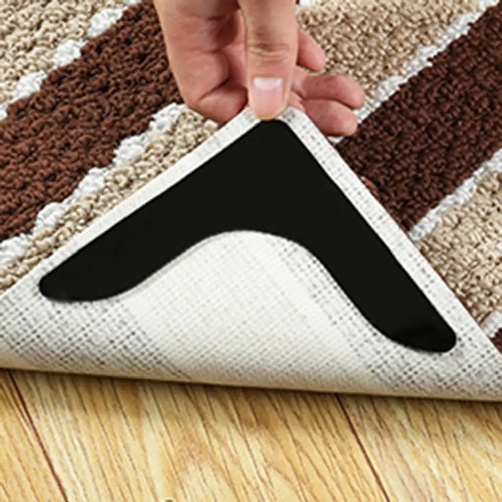 4pcs/Set Black Right Angle Reusable Washable Seamless immobilization Adsorption Anti-Slip Mat For Home Bath Living Room
4pcs/Set Black Right Angle Reusable Washable Seamless immobilization Adsorption Anti-Slip Mat For Home Bath Living Room