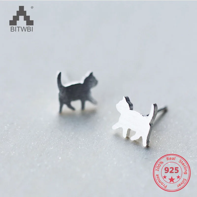 New Style Rearl S925 Sterling Silver Simple Personality Cute Cate Kitty Animals Stud Earring for Girl
New Style Rearl S925 Sterling Silver Simple Personality Cute Cate Kitty Animals Stud Earring for Girl