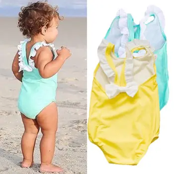 Parent-ChildHoliday Toddler Kids Lovely Baby Girl Swimwear One-Piece Suits Solid Color Bowknot Swimsuit Bathing Suit Swimming
Parent-ChildHoliday Toddler Kids Lovely Baby Girl Swimwear One-Piece Suits Solid Color Bowknot Swimsuit Bathing Suit Swimming